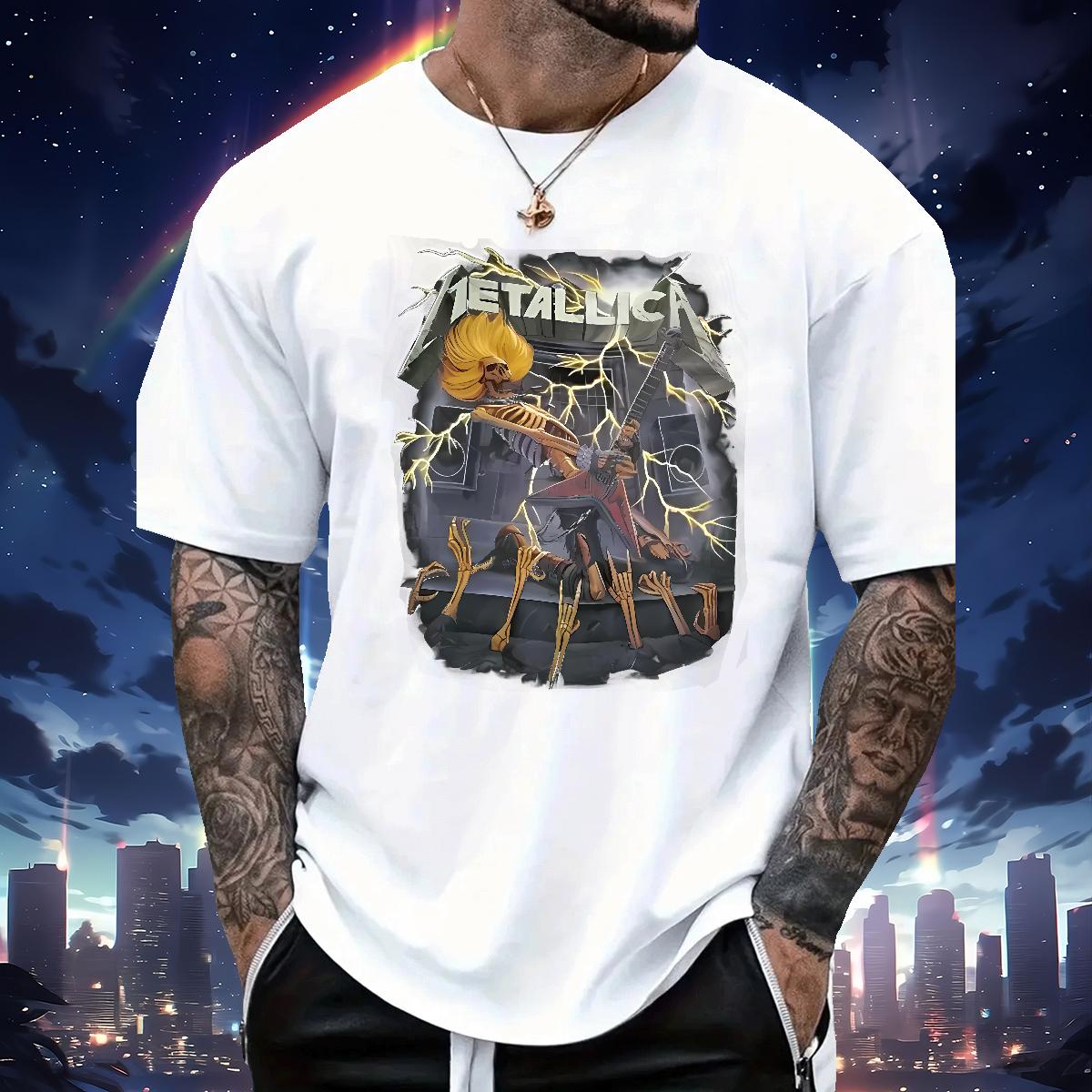 2024 New T-Shirts fashion 100% Cotton 230g Floral Print Outdoor Men Clothes T-Shirt Cotton Breathable Short Sleeve Cool Design