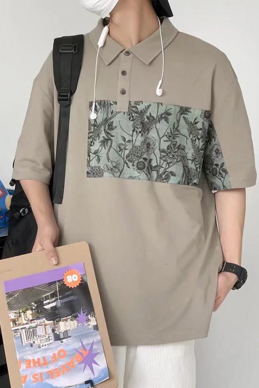 Short t-shirt for polo shirt 2023 new summer thin style business casual men's half sleeved top trend