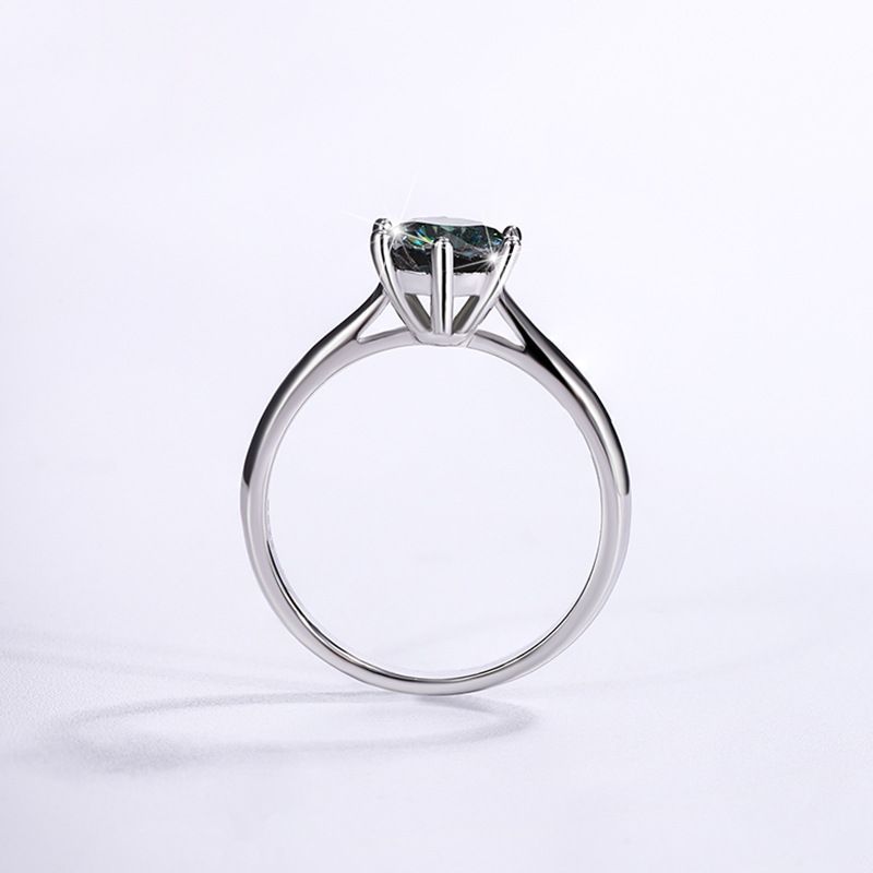 pass diamond tester 1ct VVS moissanite ring for women making of 925 sterling silver love ring designer girl wedding engagement rings mens luxury jewel