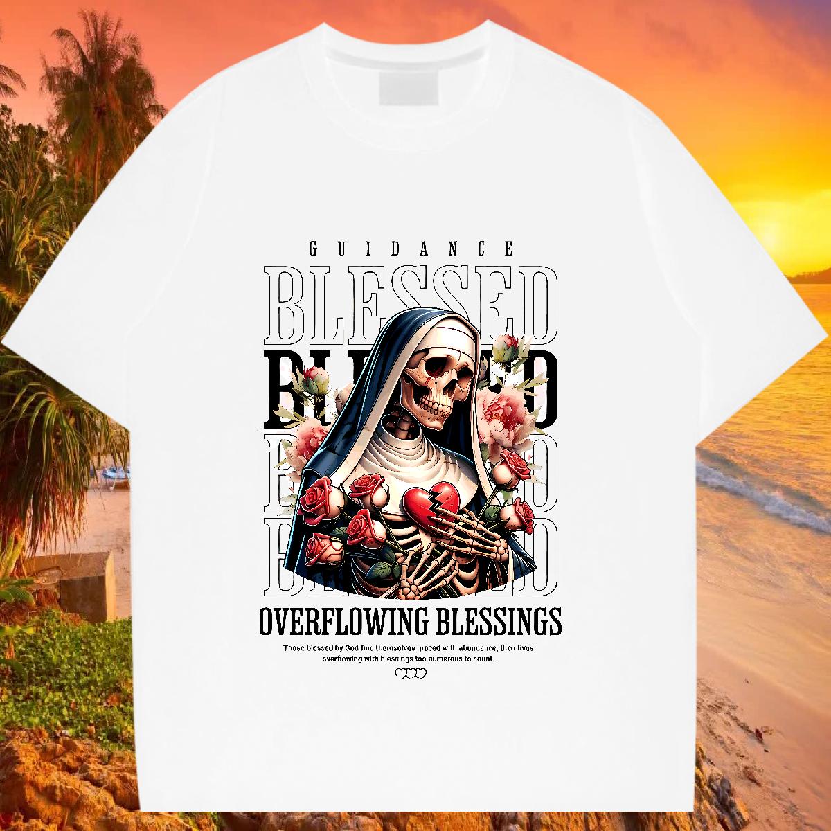 5A Mens T Shirts Home Outdoor Breathable Crew Neck Cotton Mens Tshirts 2024 DIY Printed Wear