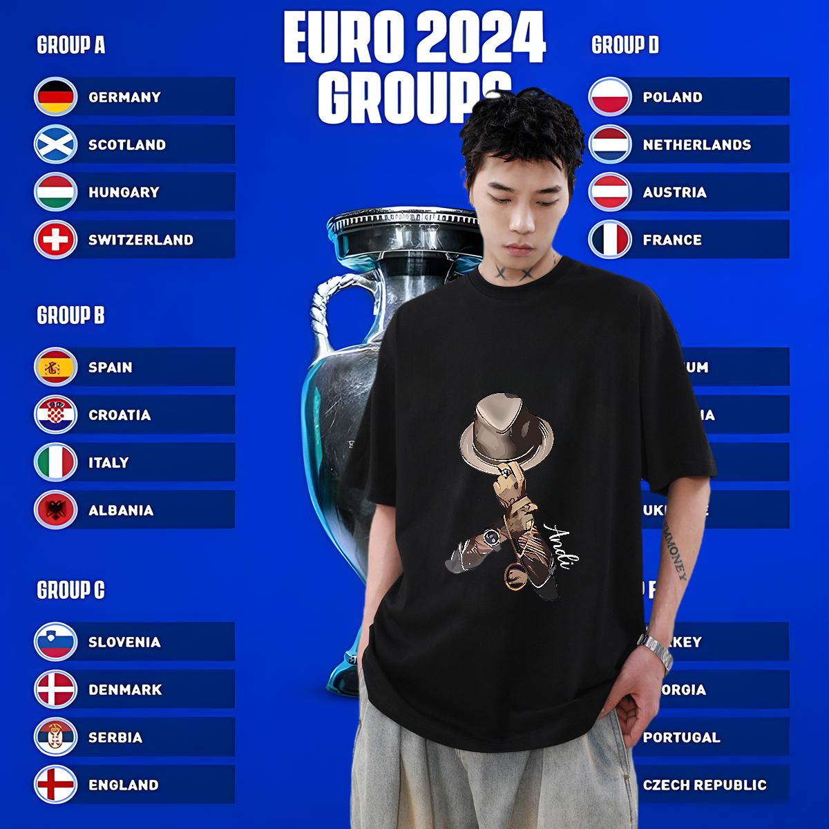 2024 Men T Shirts Plus Size Cartoon Hip Hop Couples T Shirts Cotton Breathable Loose