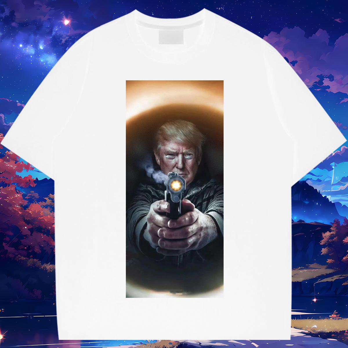 Comfortable Mens Tshirts Fight 230g Cotton O-Neck Short Sleeve Cotton Anime Printing Street T Shirt For Man Black White 2024 Clothings