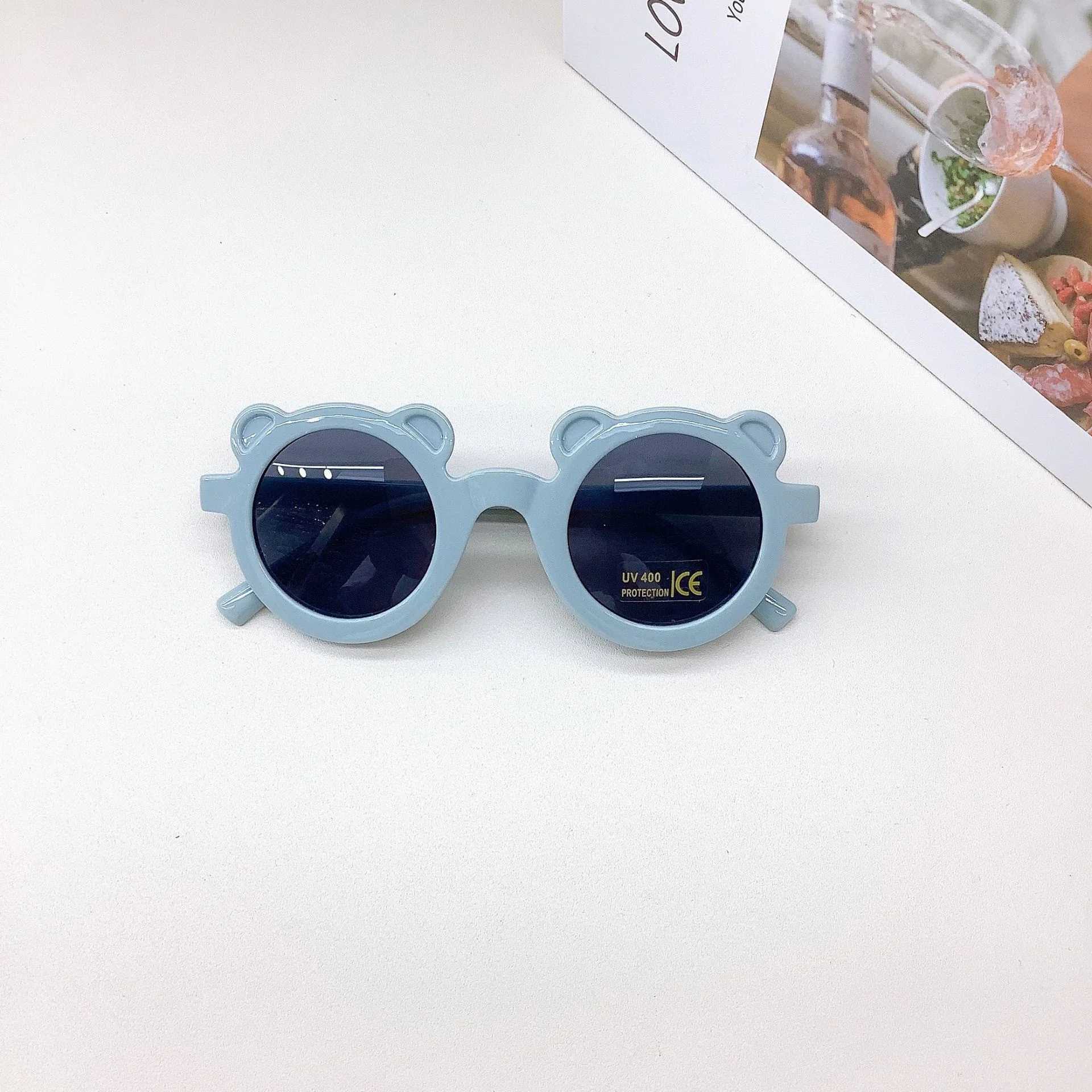 Sunglasses New Childrens Sunglasses Fashion Cute Baby Bear Glasses Korean Version UV Protection Sun Protection Sunglasses Fashion