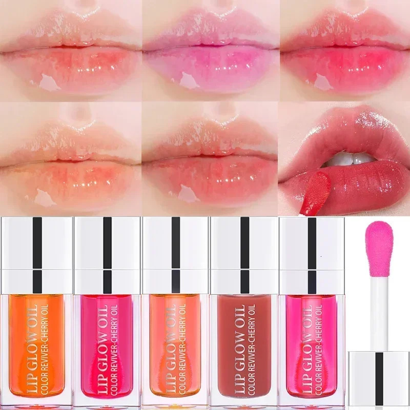 6ml Moisturizing Lipgloss Transparent Lip Glow Oil Plumping Hydrating Lip Glaze Lip Plumper Makeup Liquid Lipstick Lips Cosmetic 240712