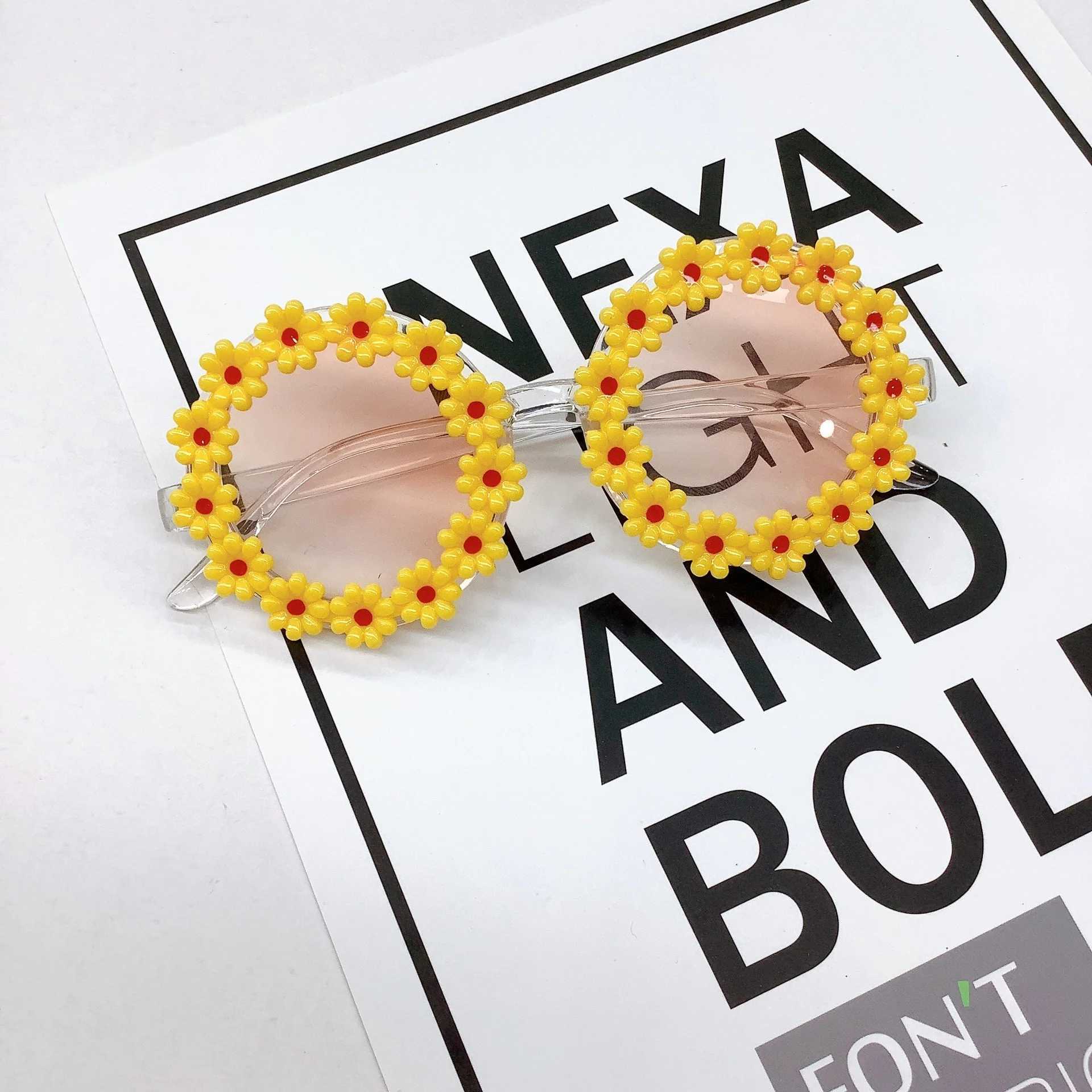 Sunglasses New Little Daisy Cute Childrens Sunglasses Net Red The same type of ins-style childrens sunglasses trend