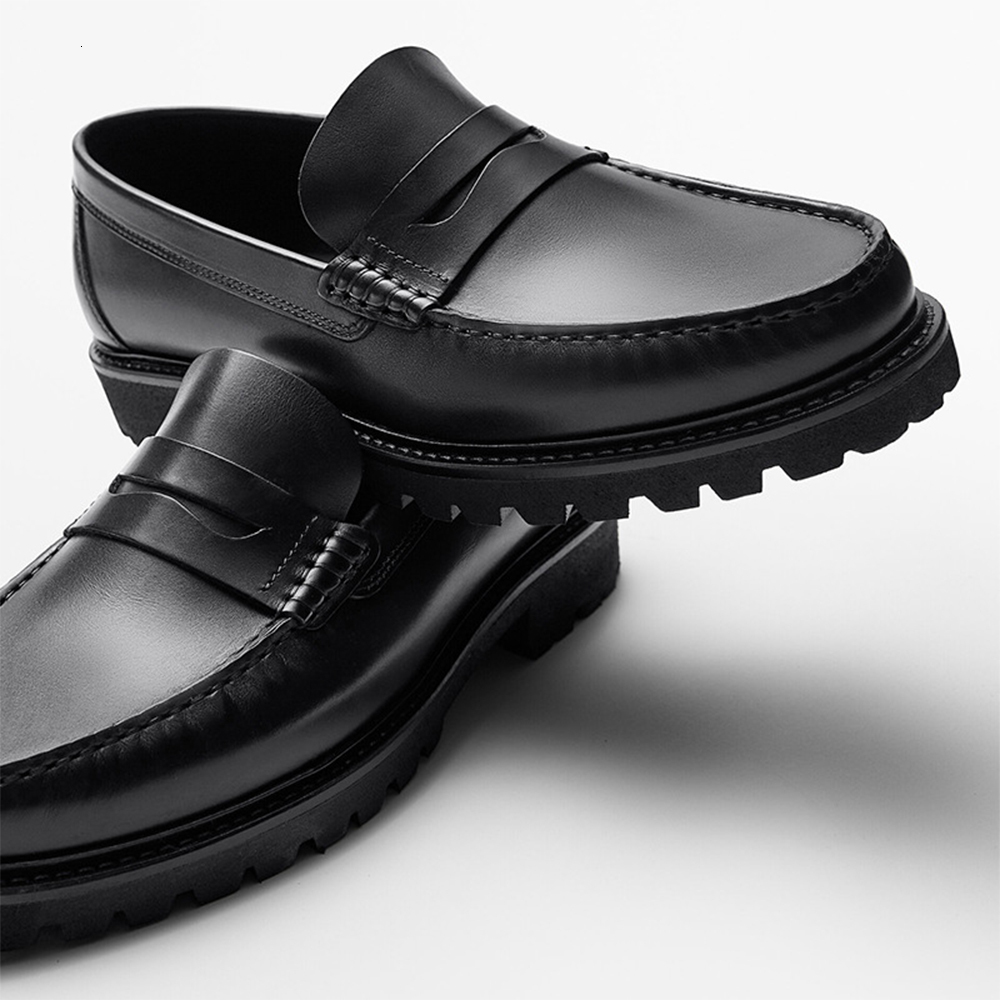 Full Grain Men's Loafer High Quality Handmade Wear-Resistant Genuine Leather Casual Shoes 241111