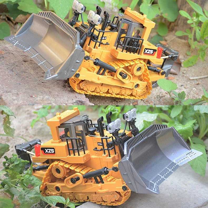 Rc Excavator Forklift Electric Bulldozer Dump Truck 4WD Remote Control Cars Engineering Vehicle Kids Toy for Boys Children GiftsM0715