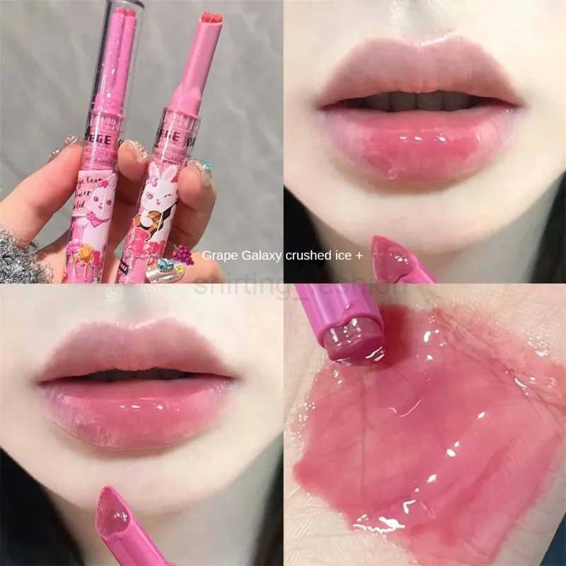 Jelly Water Mirror Solid Lip Gloss Cute Rabbit Heart-shaped Lip Glaze Waterproof Long Lasting Lipstick Non-stick Cup CosmeticsCL240716