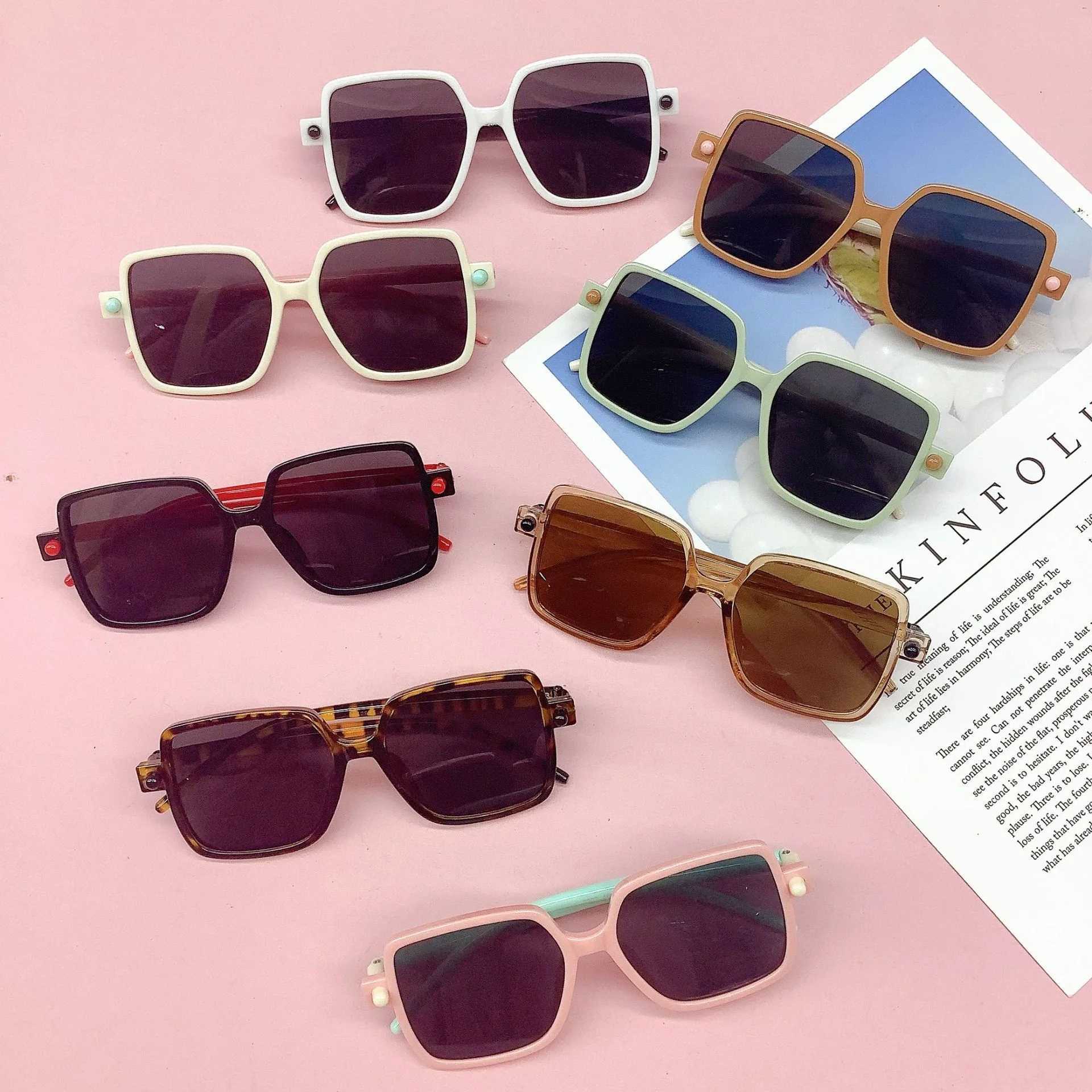 Sunglasses Fashion travel anti-ultraviolet baby sunglasses trend childrens sunglasses concave shape shading