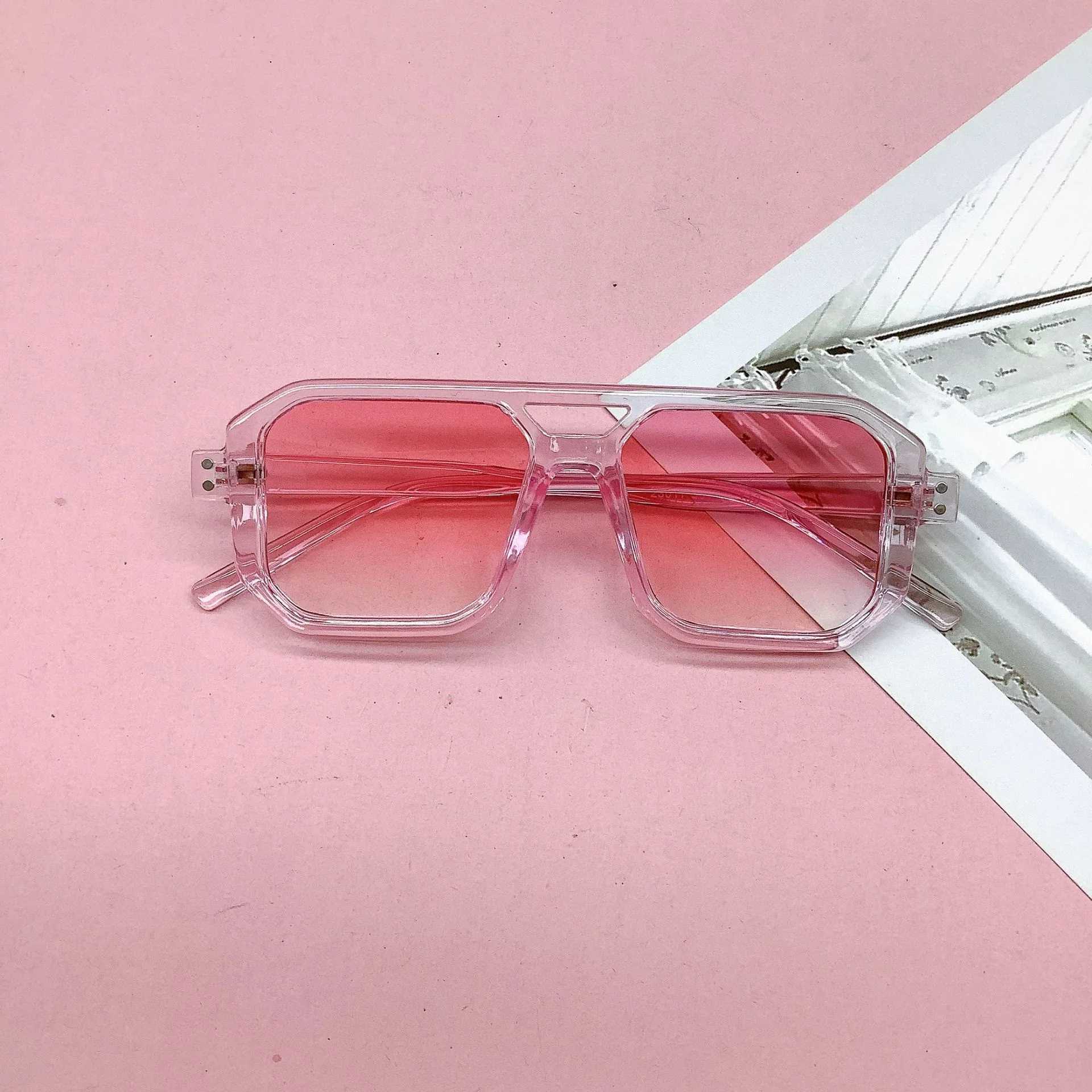 Sunglasses Fashion double-beam childrens sunglasses version sunscreen sun-shading concave baby sunglasses UV protection