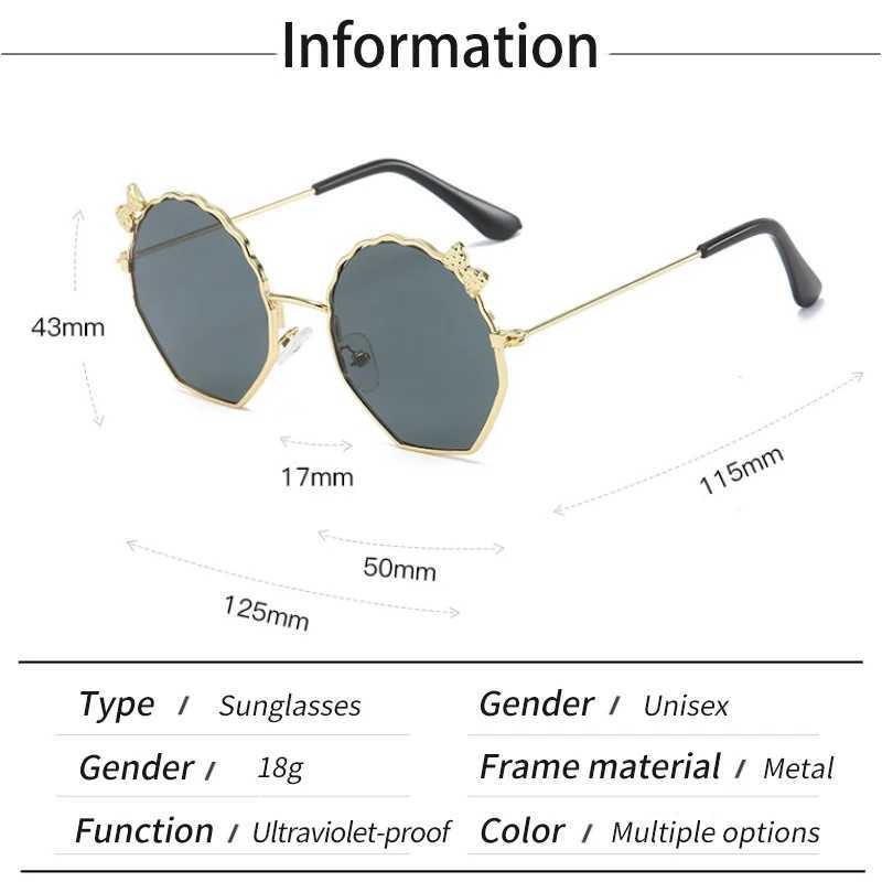 Sunglasses New Kids Alloy Personalized Street Photography UV400 Sunglasses Boys Girls Outdoor Sun Protection Sunglasses Children Glasses