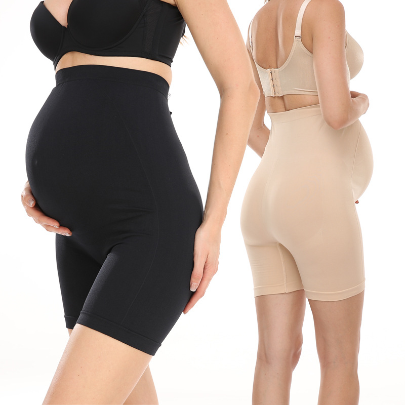 Summer pregnant women underwear with high waist and abdominal support breathable thin pregnancy safety pants for late pregnancy women's maternity