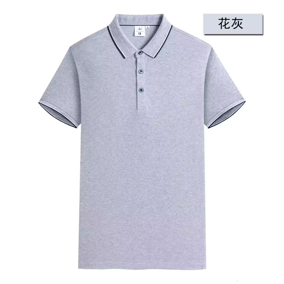 Product (Boutique Second Open High end) 2024 Spring/Summer New Collection, featuring 60 cotton, 35 ice ion, 5 spandex polo shirt short sleeved men, me