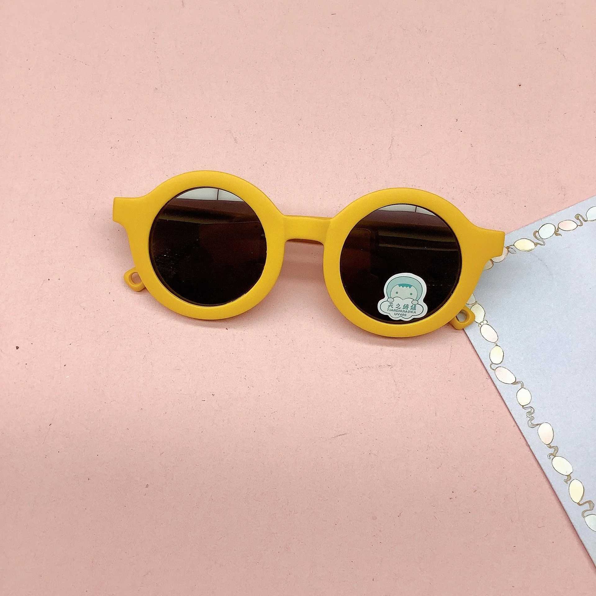 Sunglasses Fashion silicone polarized childrens sunglasses UV resistant childrens sunglasses Eye protection Sunvisor trend