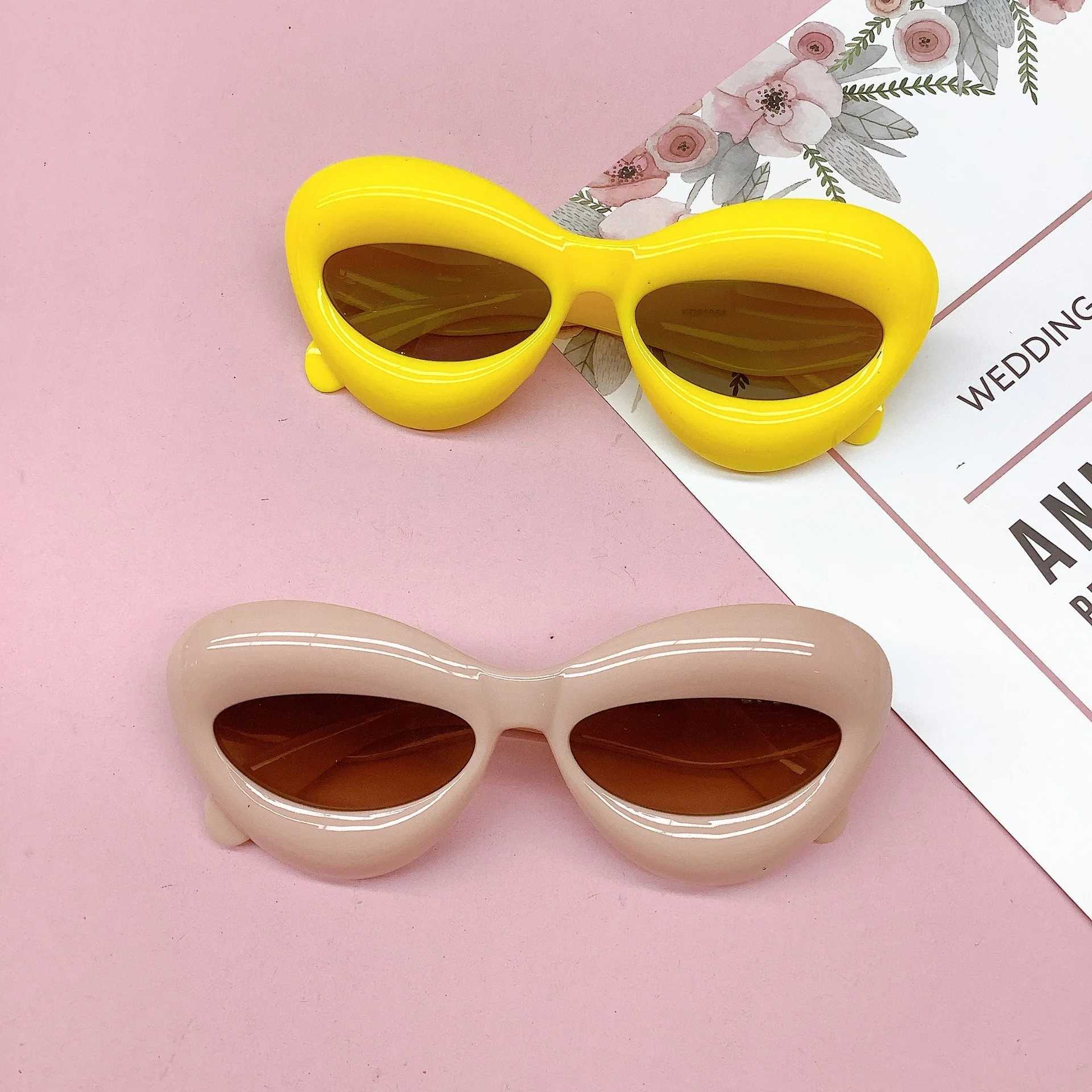 Sunglasses 2023 new personalized childrens sunglasses candy color childrens sunglasses