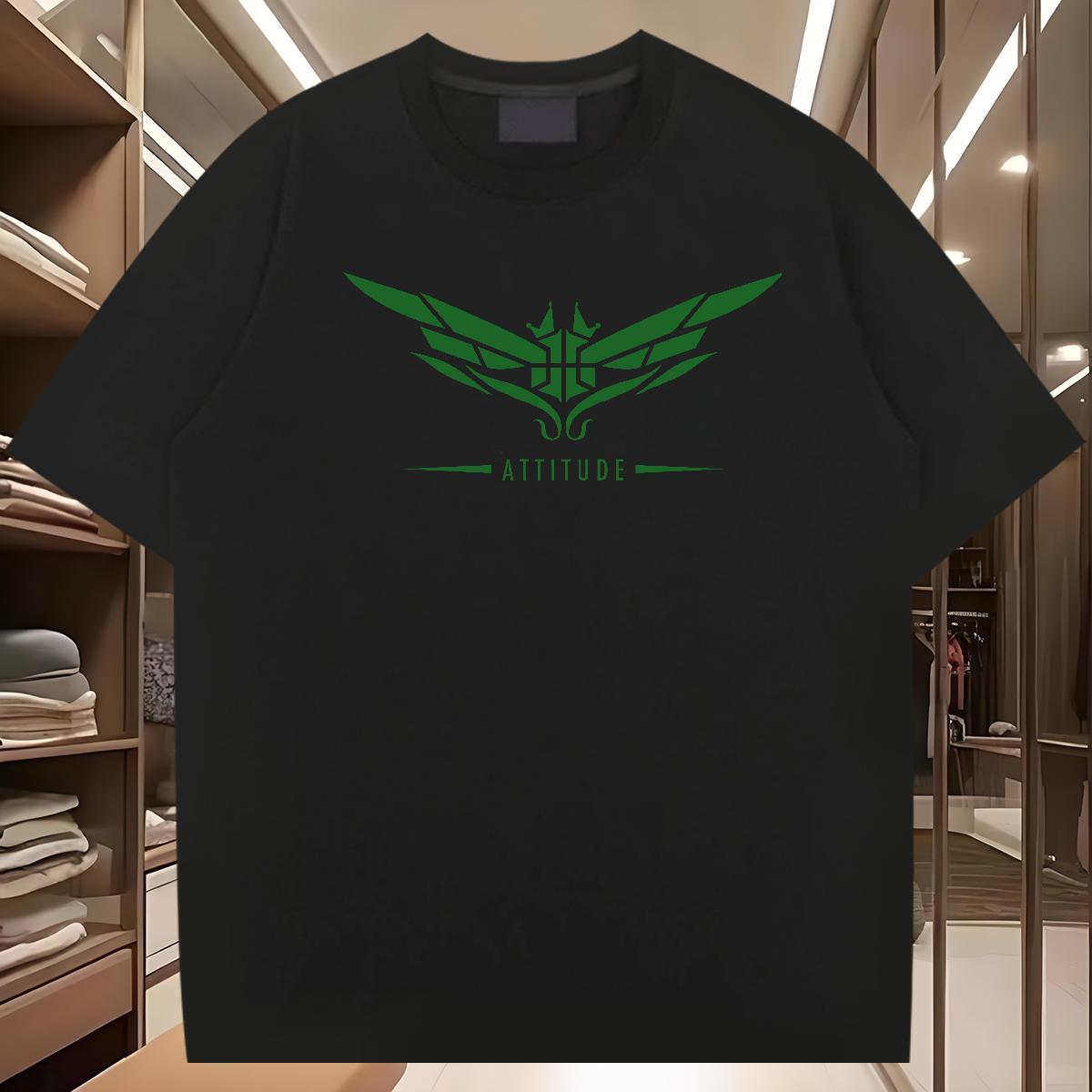 2024 Designer T Shirt For Man Wing 230g 100% Cotton DIY Logo Street wear Hip Hop Men Clothes T-Shirt Cotton Breathable Unisex