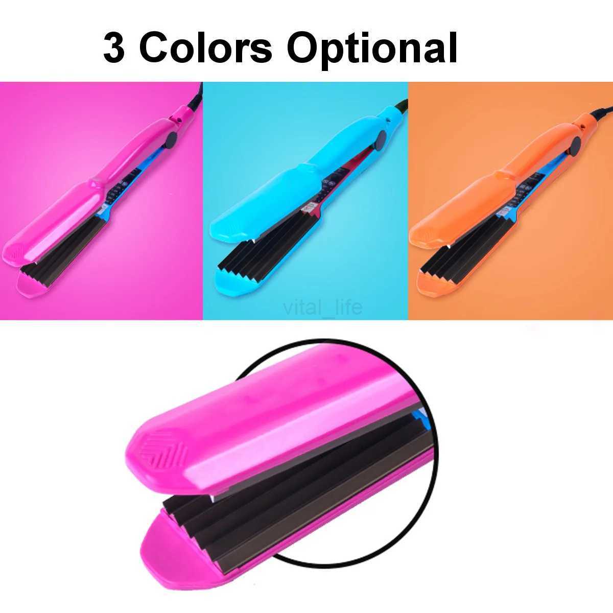 Hair Crimper Curling Iron Ceramic Crimpers Wavers Curler Wand Fast Heating 3 Barrels Hair Waver Tools Corn Types of HairCL240716