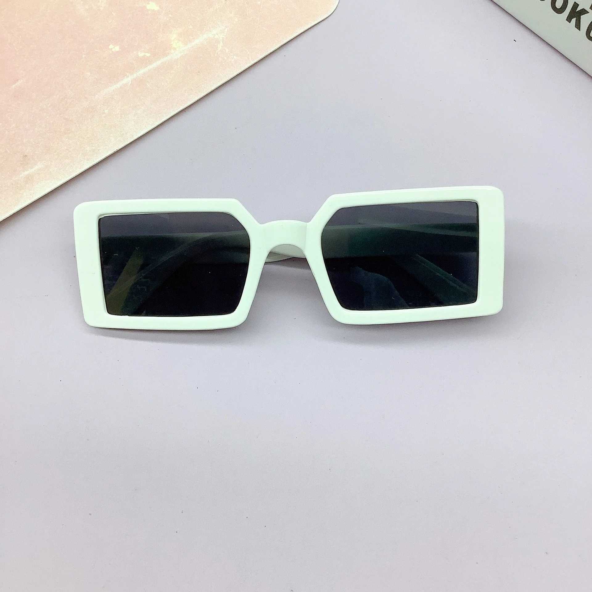 Sunglasses New fashion box childrens sunglasses baby sun protection sunglasses hot sale boys and girls photo glasses