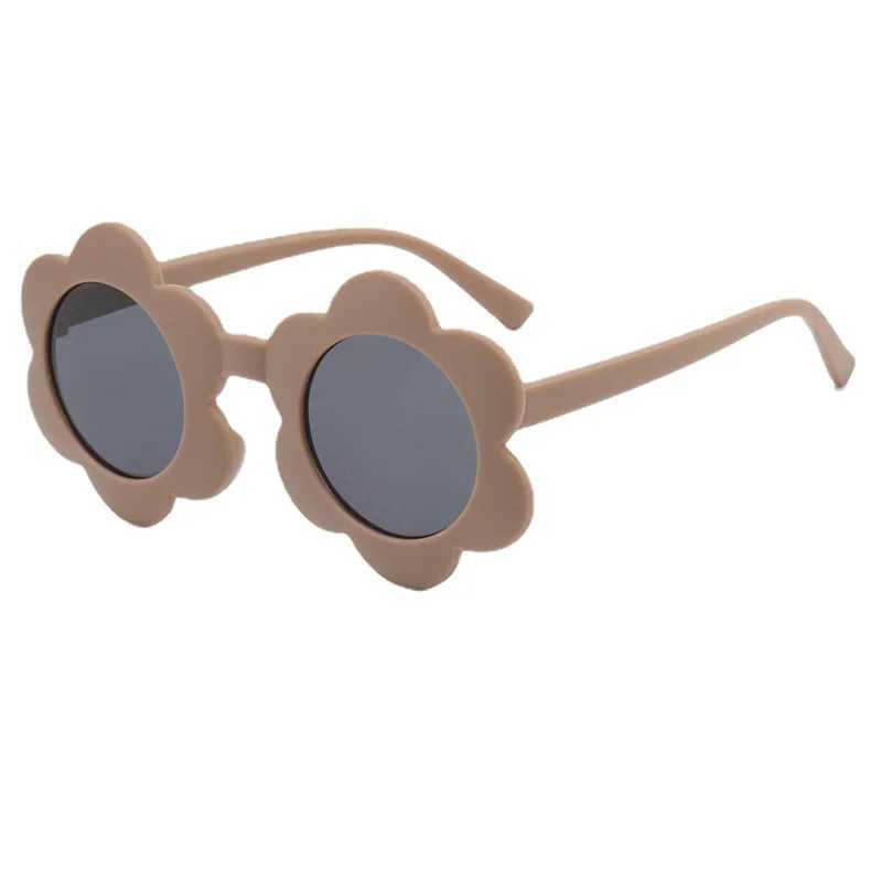 Sunglasses 2024 New Childrens Sunflower Boys And Girls Sunglasses Cute Flower Cartoon Glasses