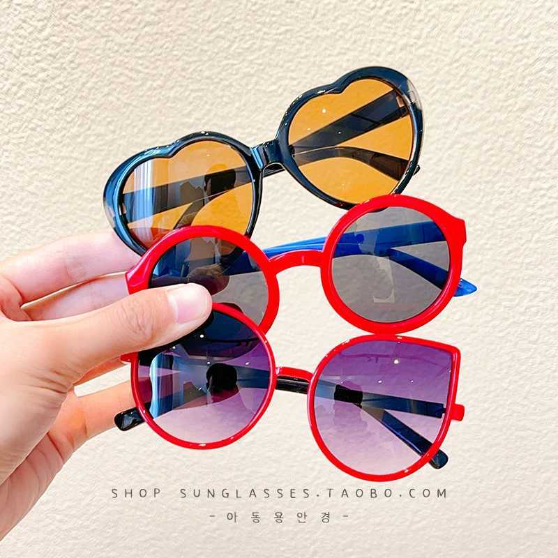 Sunglasses 2023 New Children Colors Geometry Shape Vintage Sunglasses Boys Girls UV400 Protection Classic Kids Polarized Sun Glasses