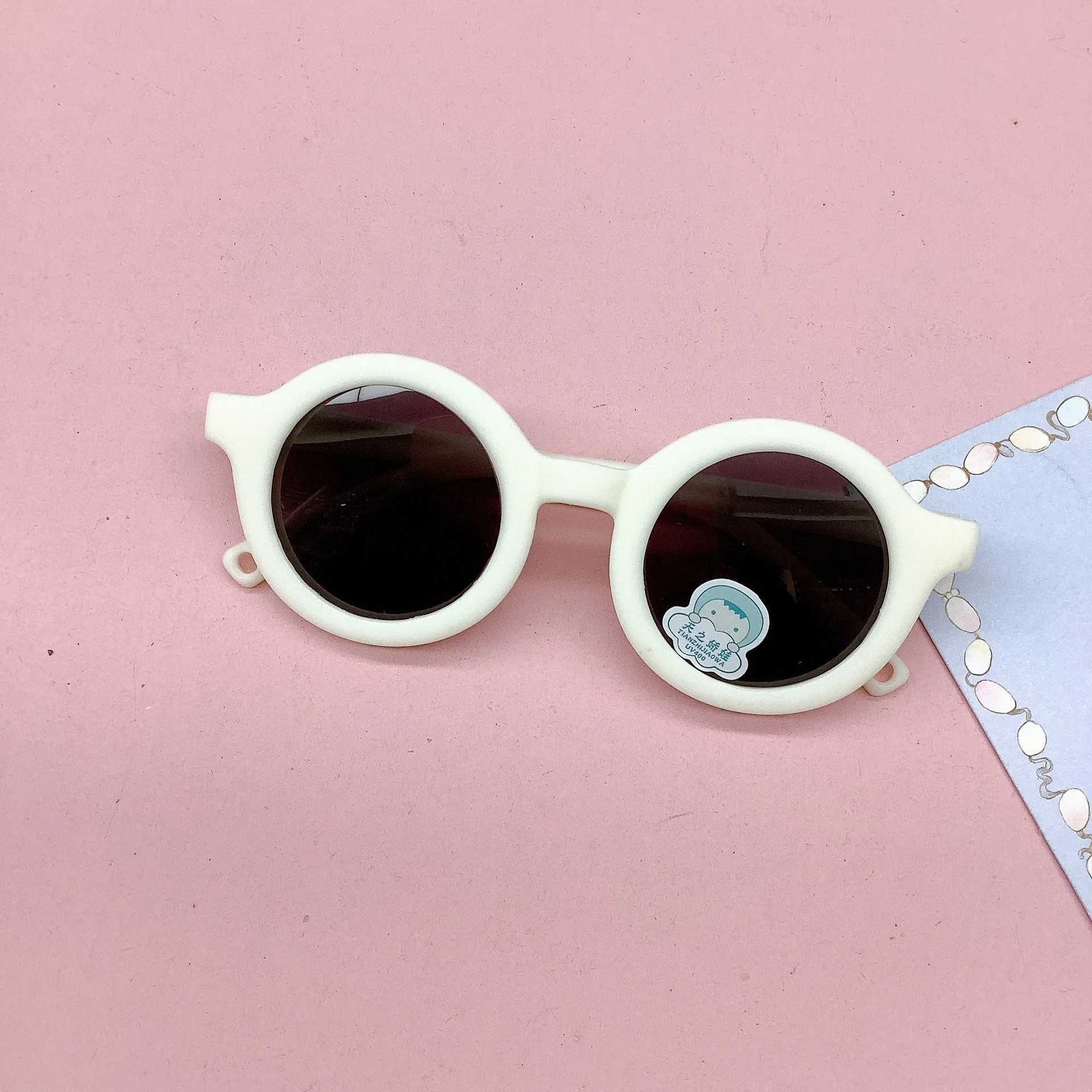 Sunglasses Fashion silicone polarized childrens sunglasses UV resistant childrens sunglasses Eye protection Sunvisor trend