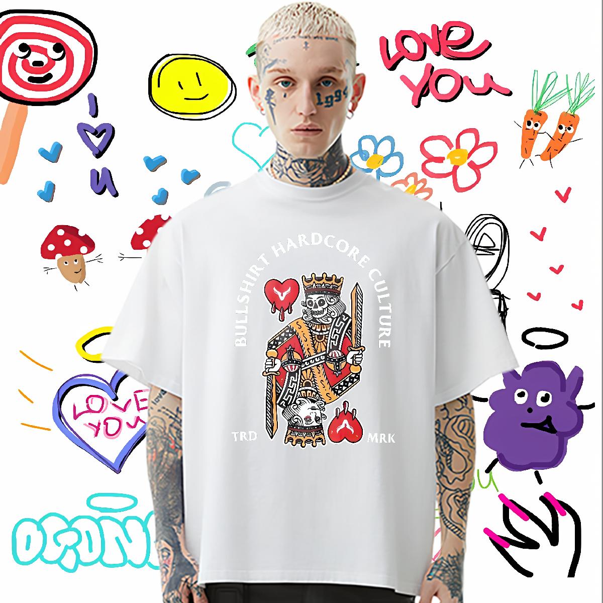 New Man T Shirts fashion 230g 100% Cotton Asian Size Sports Casual Men Tshirts Round Neck Short Sleeve Loose Fit