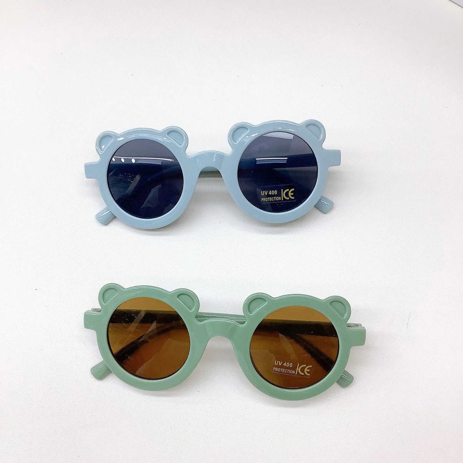 Sunglasses New Childrens Sunglasses Fashion Cute Baby Bear Glasses Korean Version UV Protection Sun Protection Sunglasses Fashion