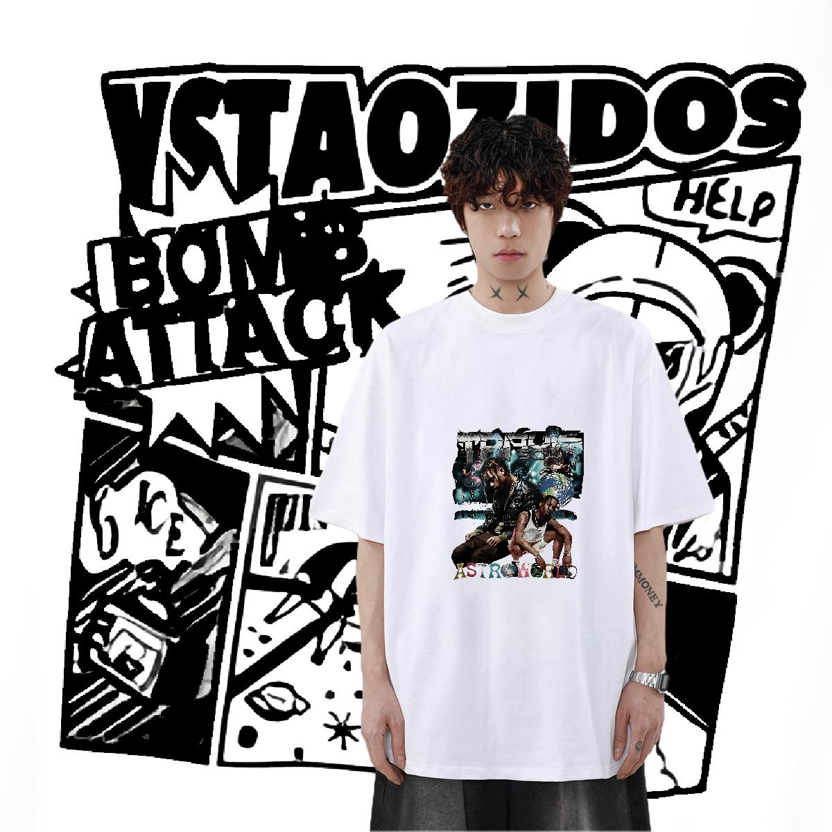 Brand Men Tees Cotton Breathable Beach Mens T Shirts Custom Print Oversized 2024 New Tees Shirts