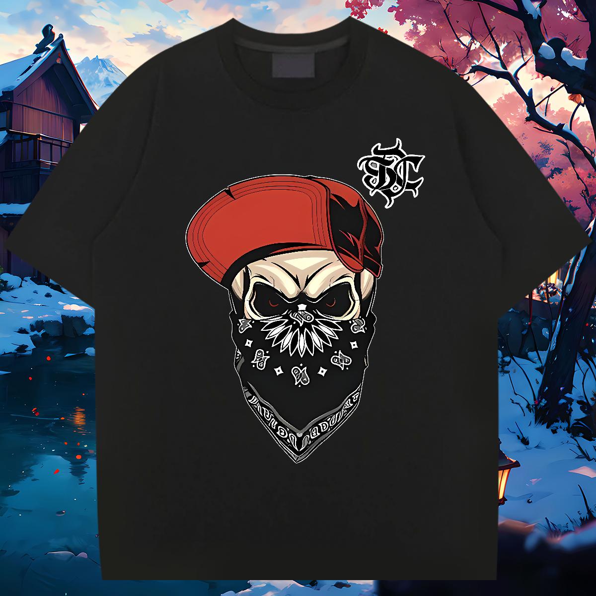 2024 Men T Shirts FATION 230g Cotton Asian Size Street Casual Tshirt for Man Woman Crew Neck Cotton Loose