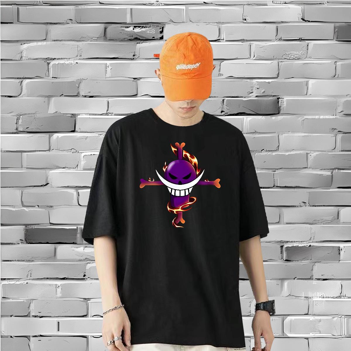 Classic Man T Shirts 1 230g Cotton High Street Hip Hop O-Neck Short Sleeve Cotton Men Tees Fashion Designer Skull Tees Shirts