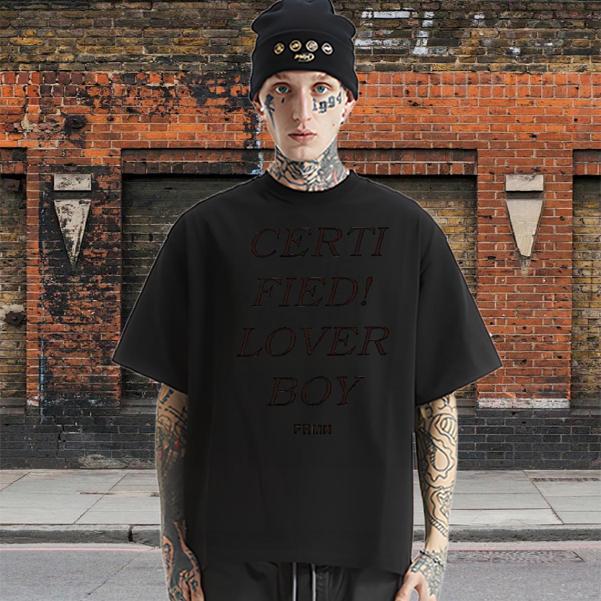 Loose T shirt fashion 230g Cotton Street Cotton Breathable Short Sleeve Tshirts DIY Customized DIY Printed Tees