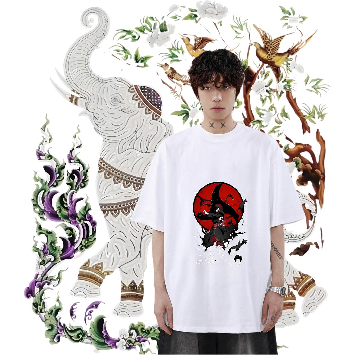 Classic Casual T-Shirts for Men Cartoon Print Couples T Shirts Spring Summer Breathable Crew Neck Wholesale Tshirts