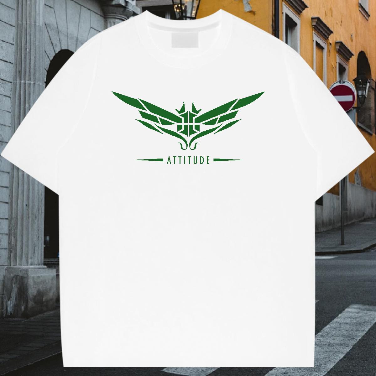 New Designer T-Shirts Wing 100% Cotton 230g Anime Print Men Tshirts Casual Daily Wear Cotton O Neck Short Sleeves High Quality Tops