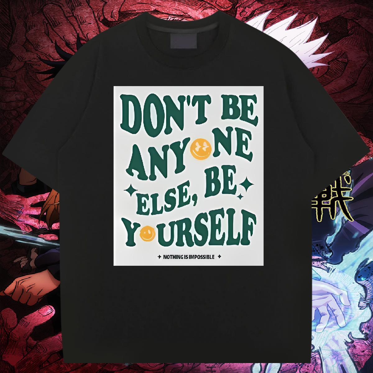 Designer T shirt nothing is impossible 230g Cotton DIY Printed Men Clothes T-Shirt Hip Hop Short sleeve Cotton Soft 5A Tops Tees