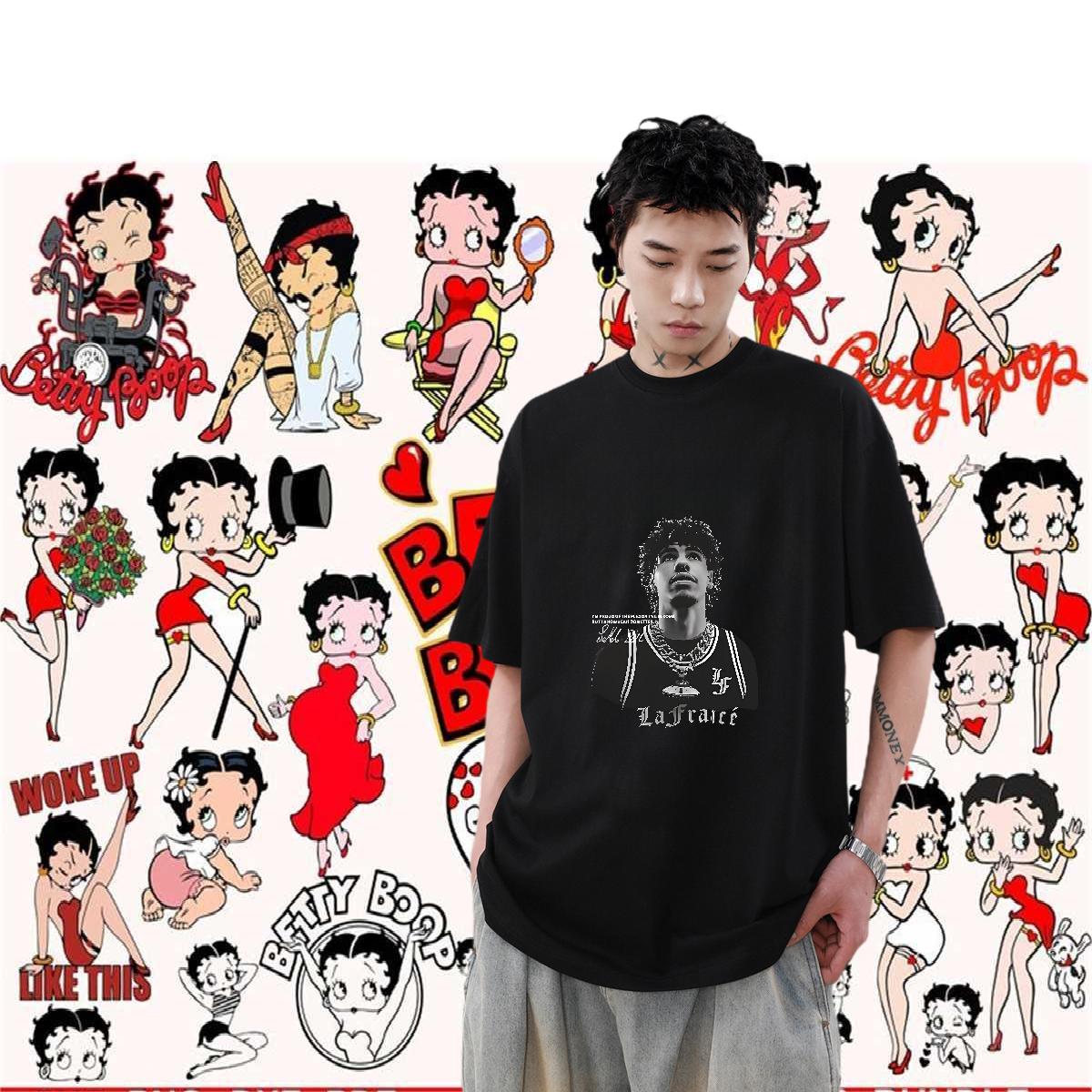 Loose Men Tshirts Breathable Short Sleeve Hip Hop Street T-Shirts Floral Print Customized Clothes