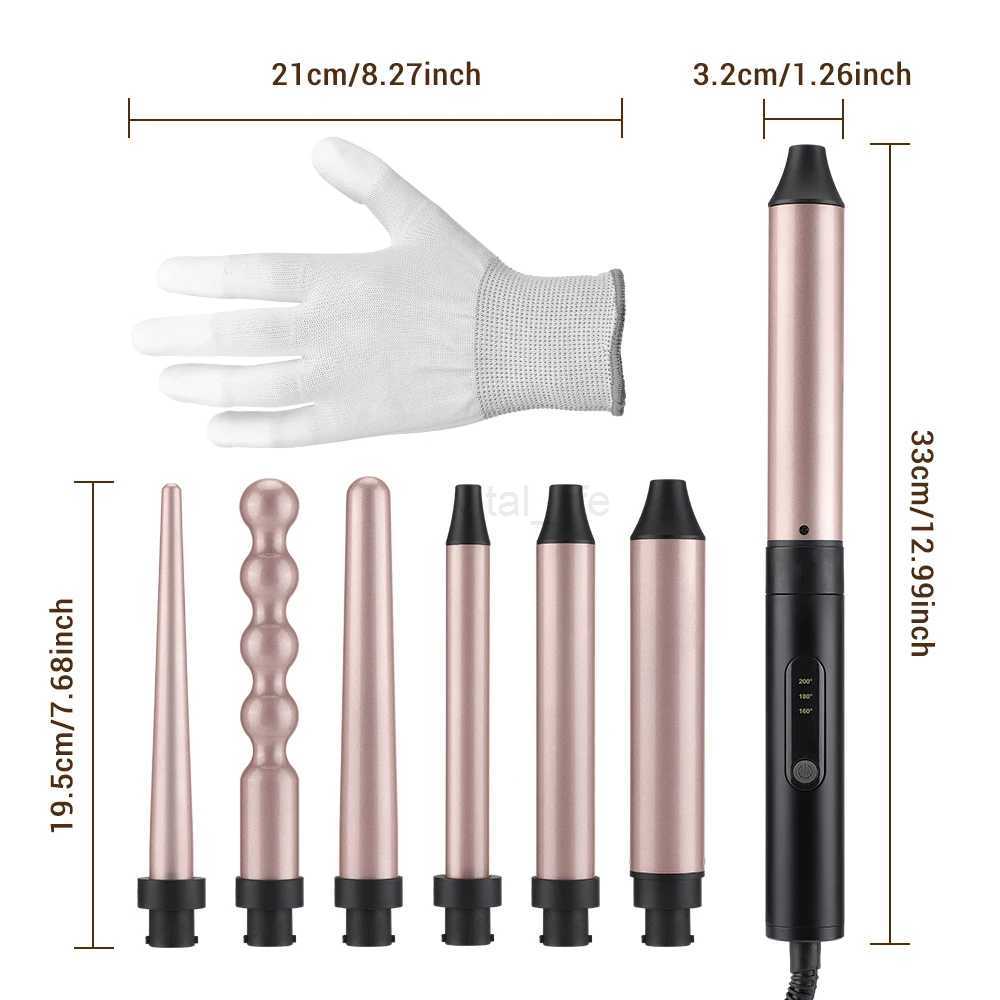 6 in 1 Hair Waver Iron 30s Fast Heating Automatic Temperature Hair Care Hair Curler for Women Hair Styling Appliances RollersCL240716