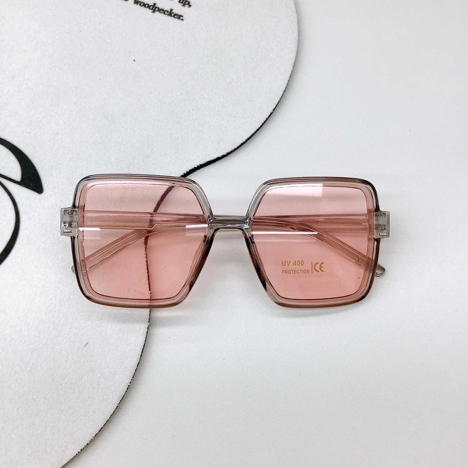 Sunglasses Travel Sun UV Protection Childrens Sunglasses Korean Fashion New Personalized Square Glasses For Boys And Girls Sunglasses