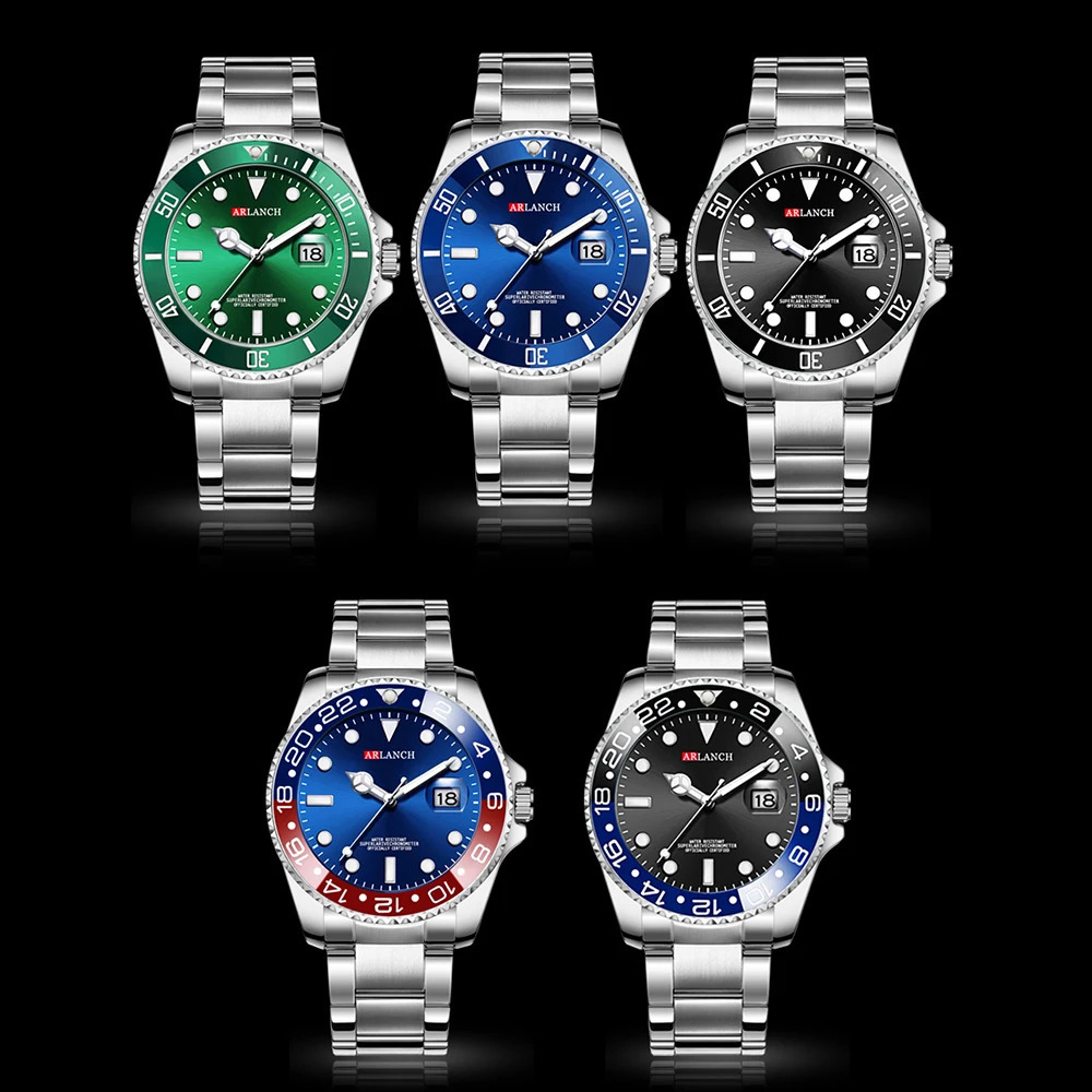 ARLANCH Sell Men Quartz Steel Watch Luminous Date Analog Casual Sport Business Waterproof Male Relogio Masculino 240709