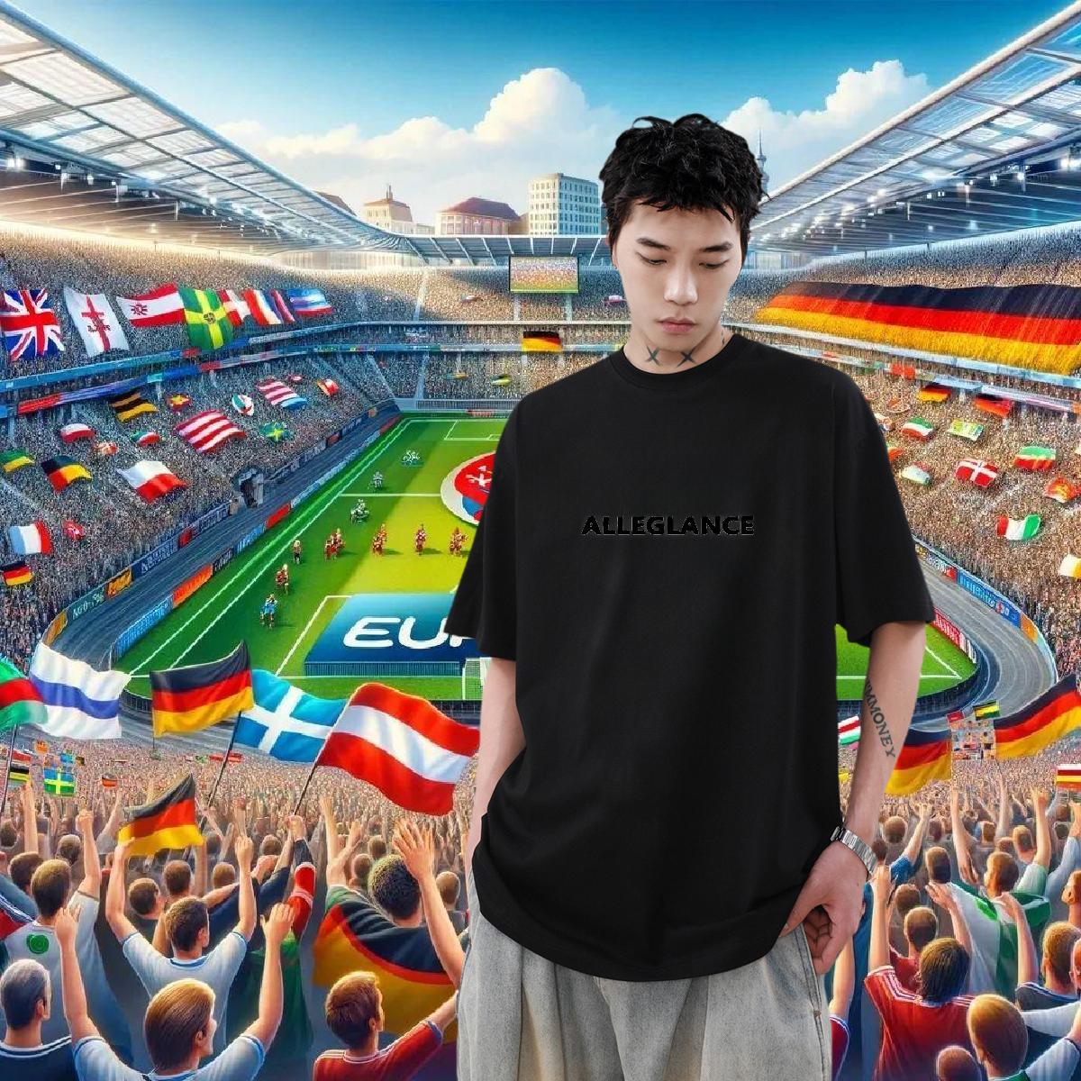 Fashion Casual T-Shirts for Men Cartoon Print Casual Daily Wear Tshirt for Man Woman Breathable Crew Neck Cotton Comfortable