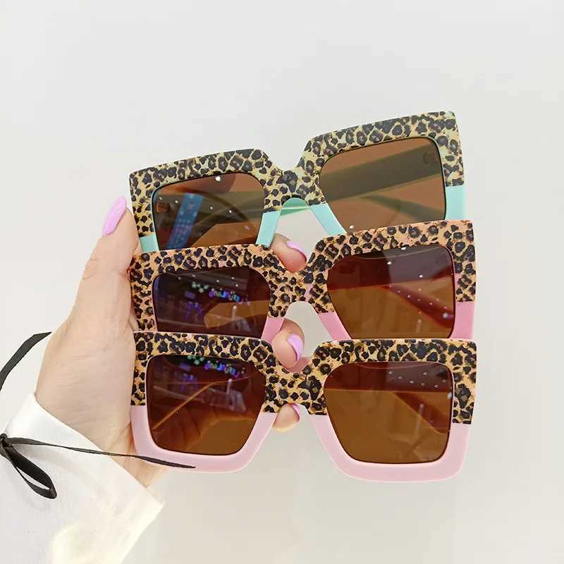 Sunglasses Baby Kids Cute Leopard Geometric Camouflage UV400 Sunglasses Children Personality Sun Protection Sunglasses Girls Boys Glasses 1HEW