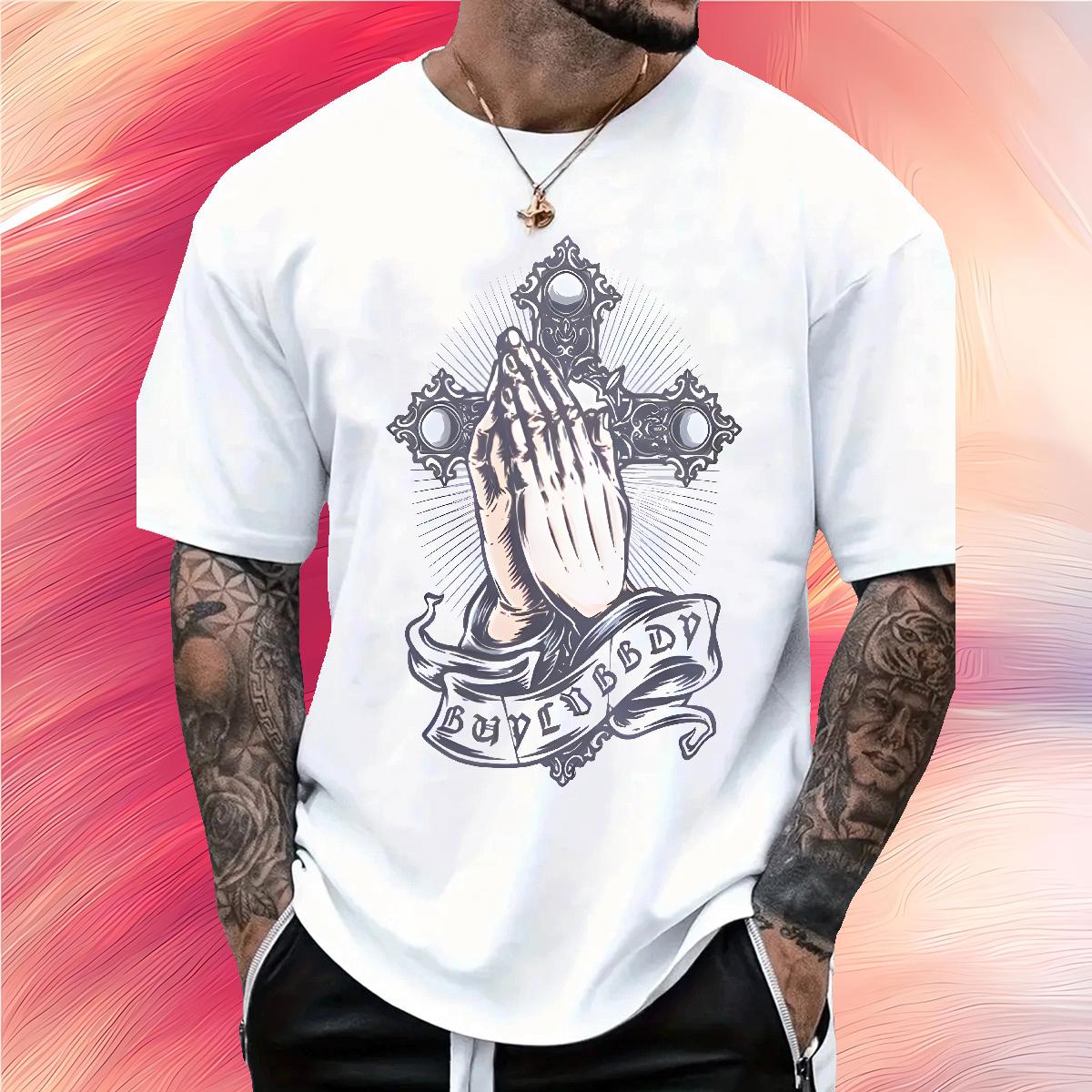 High Quality Man T Shirts CY240709131-PR 230g 100% Cotton Street wear Hip Hop Short sleeve Cotton Soft Men Tops Tees Factory Direct DIY Printed Polos