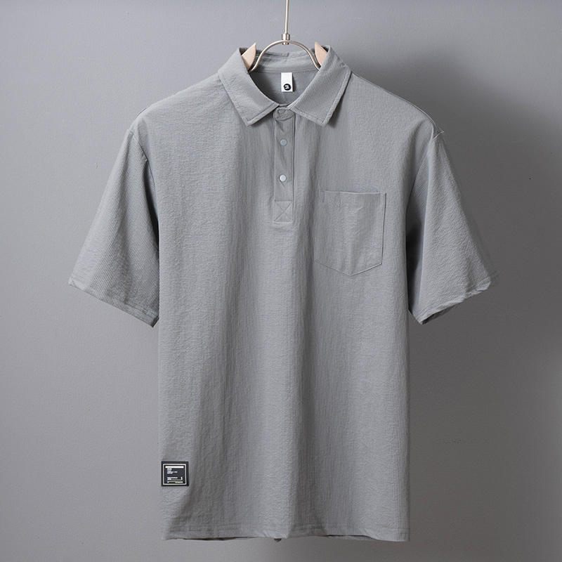 2024 Summer New Men's Polo Shirt Made of Pure Cotton, Simple and Versatile, Casual POLO Neck T-shirt for Men