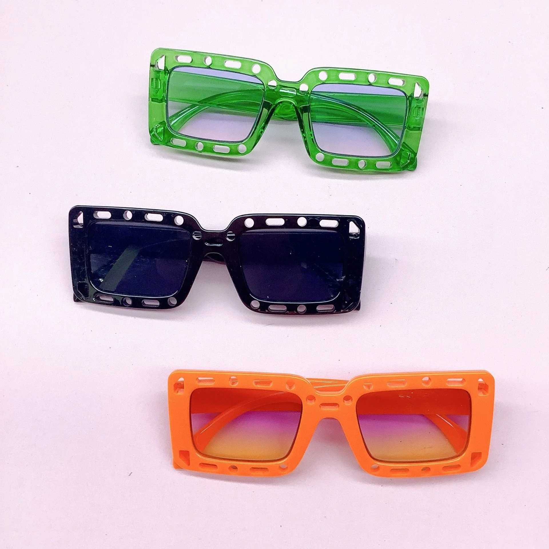 Sunglasses Fashionable childrens sunglasses Individualized box hollow-out trend new anti-UV sun visor