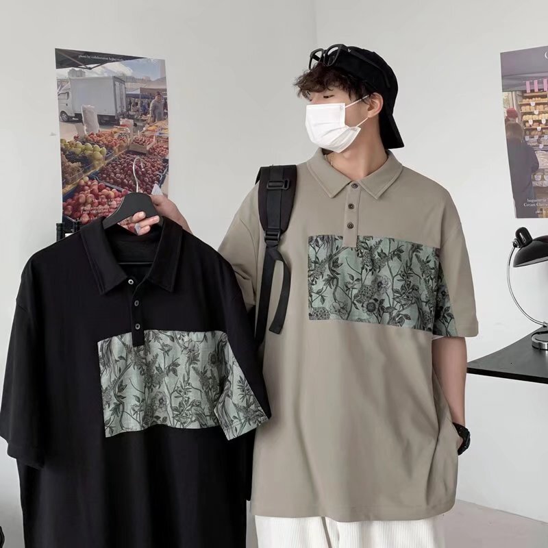 Short t-shirt for polo shirt 2023 new summer thin style business casual men's half sleeved top trend