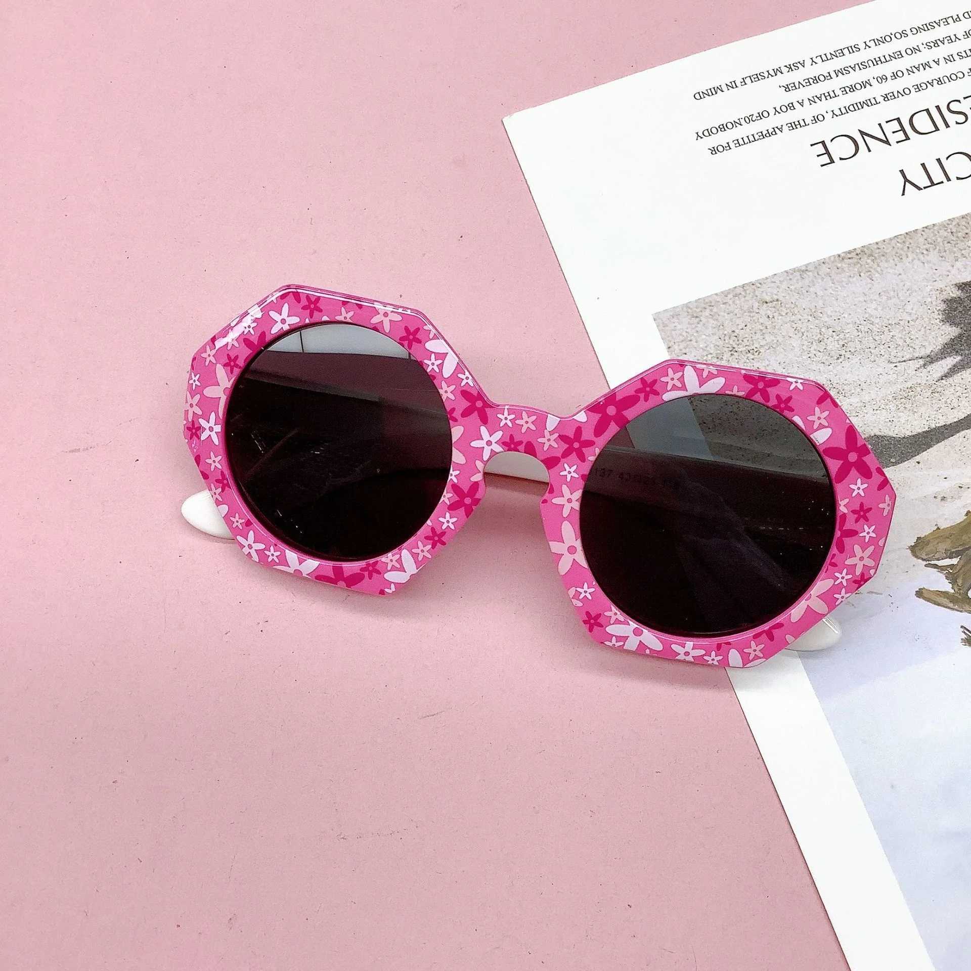 Sunglasses New childrens sunglasses Fashion wrapped flower UV protection trend Boys and girls Childrens sunglasses Sunvisor