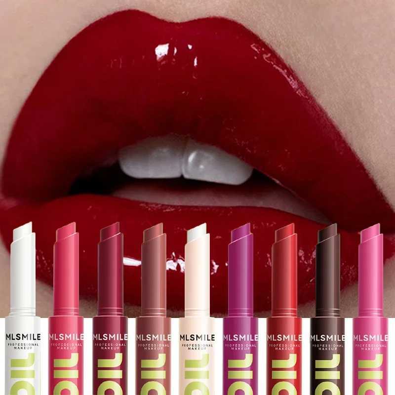9 Colors Jelly Solid Lip Gloss Make-up Hydrating Red Brown Lipstick Moisturizing Lip Tint Nature Nude Lipstick Pen Cosmetics zxx240715
