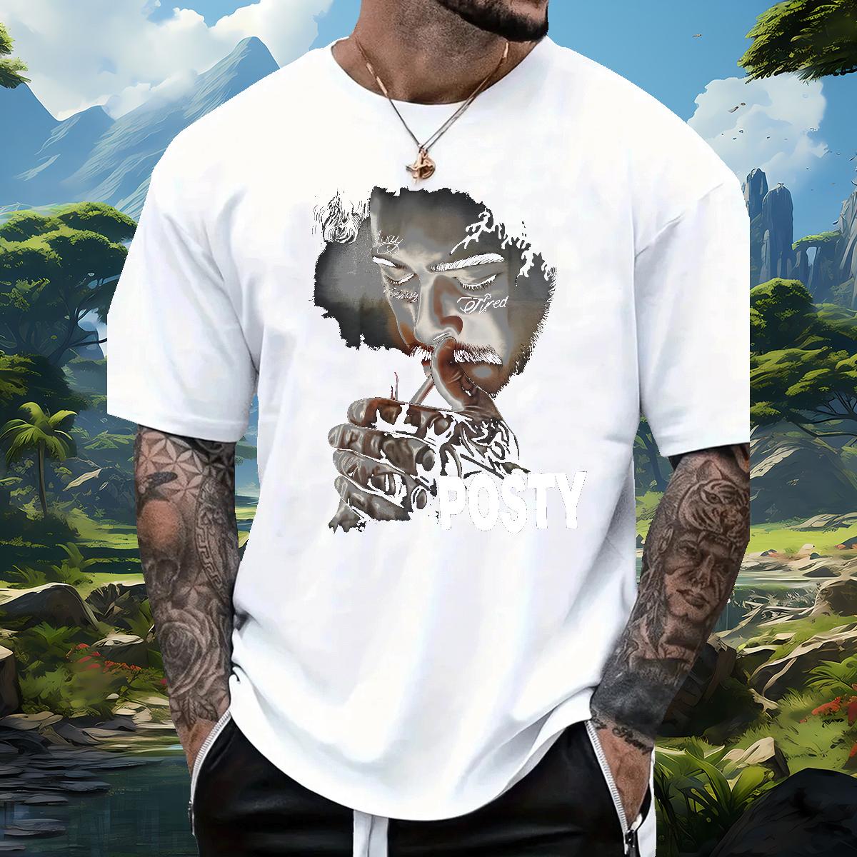 High Quality Man T Shirts ZCY-240626001 230g Cotton Street wear Hip Hop Short Sleeve Cotton O-Neck Mens Tshirts 2024 Summer Custom Cartoon Clothes