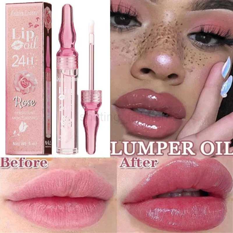 Lip Plump Serum Instant Elasticity Essential Oil Reduces Lip Lines Gets Rid Of Dry Cracked Moisturize balm gloss labial Lip CareCL240716