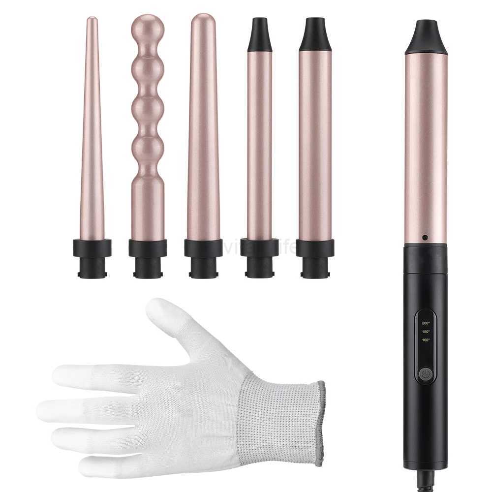 6 in 1 Hair Waver Iron 30s Fast Heating Automatic Temperature Hair Care Hair Curler for Women Hair Styling Appliances RollersCL240716