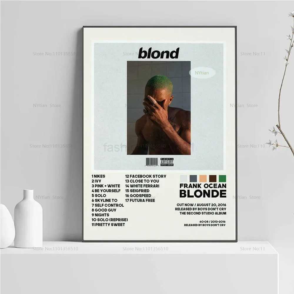 NT1499 Frank Posters Blonde Ocean Nostalgia Ultra Music Album Poster Prints Wall Art Picture Canvas Painting for Home Room DecorX240716